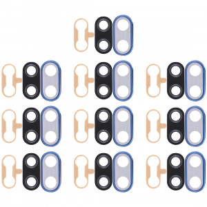 Cadre de caméra 10 PCS avec cache-objectif et adhésif pour Huawei Nova 3i (Bleu) SH280L1567-20