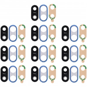 Cadre de caméra 10 PCS avec cache-objectif et adhésif pour Huawei P20 Lite (bleu) SH289L1332-20