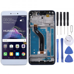 Ecran LCD et assemblée complète du numériseur avec cadre pour Huawei Honor 8 Lite (Blanc) SH91WL819-20