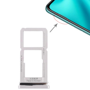 Pour OPPO R15 Plateau de carte SIM + Plateau de carte SIM / Plateau de carte Micro SD (Argent) SH418S1728-20