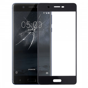 Lentille extérieure en verre d'écran avant pour Nokia 5 (noir) SH20BL1755-20