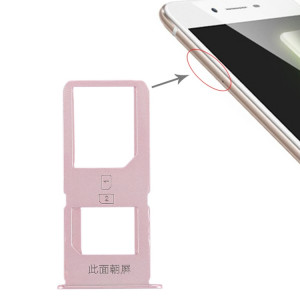 Pour Vivo X6S Plus 2 x plateau de carte SIM (or rose) SH30RG1926-20