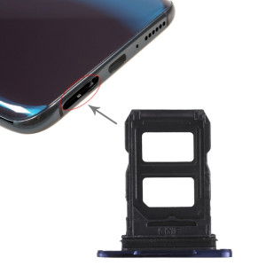 Pour OPPO R17 Pro 2 x plateau de carte SIM (bleu) SH431L1875-20