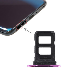 Pour OPPO R17 Pro 2 x plateau de carte SIM (violet) SH431P926-20