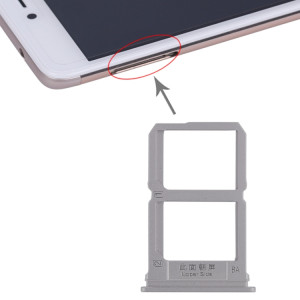 Pour Vivo X9 2 x plateau de carte SIM (gris) SH437H365-20