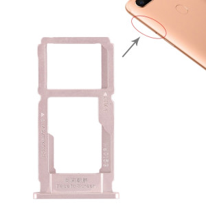 Pour OPPO R11s Plus plateau de carte SIM + plateau de carte SIM/plateau de carte Micro SD (or rose) SH39RG138-20