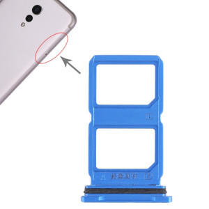 Pour Vivo Xplay6 2 x plateau de carte SIM (bleu) SH448L369-20