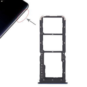 Pour Vivo Y97 2 x plateau de carte SIM + plateau de carte Micro SD (bleu) SH455L1635-20