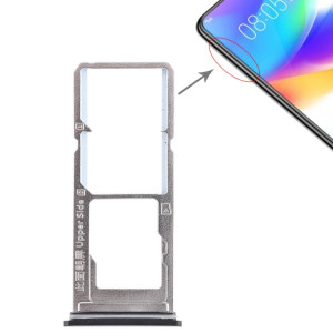 Pour Vivo Y85 / Z1 / Z1i / V9 Youth / V9 2 x plateau de carte SIM + plateau de carte Micro SD (noir) SH457B1101-20