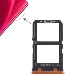 Pour Vivo X23 2 x plateau de carte SIM (orange) SH467E395-20