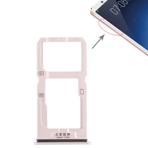Pour Vivo X20 Plateau de carte SIM + Plateau de carte SIM / Plateau de carte Micro SD (Or) SH468J217-20
