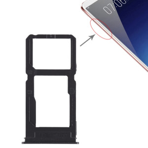 Pour Vivo X20 Plus Plateau de carte SIM + Plateau de carte SIM / Plateau de carte Micro SD (Noir) SH470B362-20