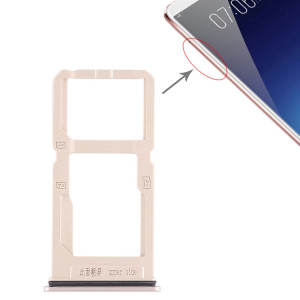 Pour Vivo X20 Plus Plateau de carte SIM + Plateau de carte SIM / Plateau de carte Micro SD (Or) SH470J161-20