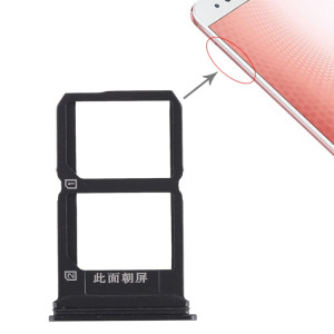Pour Vivo X9s Plus 2 x plateau de carte SIM (noir) SH473B1618-20