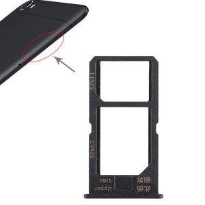 Pour Vivo Y55 2 x plateau de carte SIM (noir) SH485B1347-20