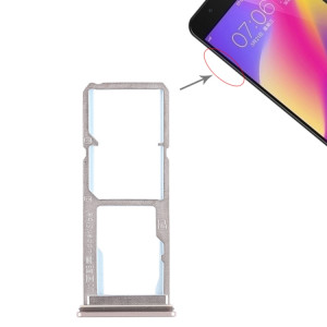 Pour Vivo Y69 2 x plateau de carte SIM + plateau de carte Micro SD (or) SH490J968-20