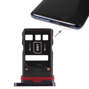 2 x Plateau pour carte SIM pour Huawei Mate 20 Pro (violet) SH496P1753-20