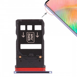 2 x Plateau pour carte SIM pour Huawei Mate 20 X (bleu) SH497L1553-20