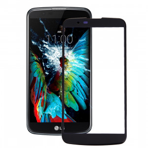 iPartsAcheter pour LG K10 Lentille extérieure en verre (Noir) SI91BL221-20