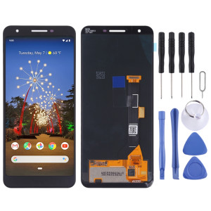 Écran LCD OEM pour Google Pixel 3a avec assemblage complet du numériseur (noir) SH748B1443-20