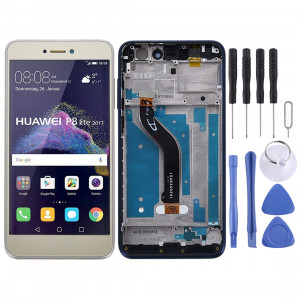 Ecran LCD et assemblée complète du numériseur avec cadre pour Huawei P8 Lite (2017) (Or) SH93JL635-20
