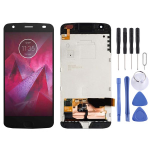 Ecran LCD et numériseur complet avec cadre pour Motorola Moto Z2 Force XT1789 (Noir) SH968B1837-20