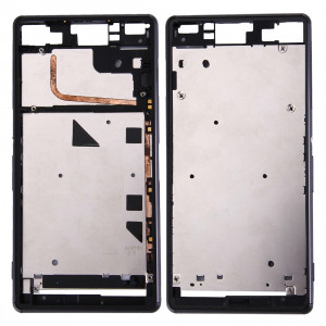 iPartsAcheter pour Sony Xperia Z3 (Single SIM) Boîtier Avant LCD Cadre Lunette (Noir) SI000B1838-20