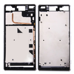 iPartsAcheter pour Sony Xperia Z3 (Single SIM) Boîtier Avant Cadre LCD (Blanc) SI000W1600-20