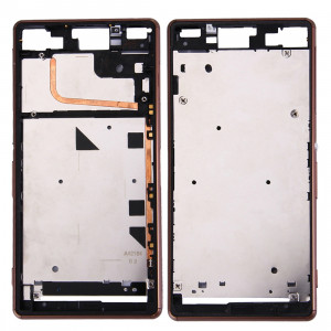 iPartsAcheter pour Sony Xperia Z3 (Single SIM) Boîtier avant Cadre LCD (Brun) SI000Z1422-20