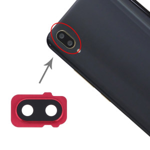 Pour le couvercle d'objectif de caméra Vivo X21 (rouge) SH058R0-20
