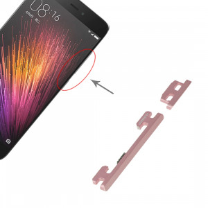 Bouton d'alimentation et bouton de contrôle du volume pour Xiaomi Mi 5 (Or) SH065J1274-20