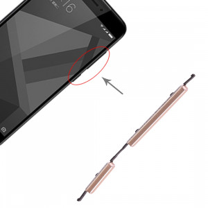 Bouton d'alimentation et bouton de contrôle du volume pour Xiaomi Redmi 4X (Gold) SH079J849-20