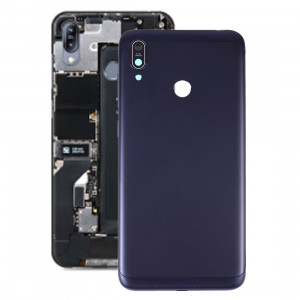 Coque arrière de batterie avec objectif photo pour Asus Zenfone Max M2 ZB633KL ZB632KL (bleu foncé) SH95DL147-20
