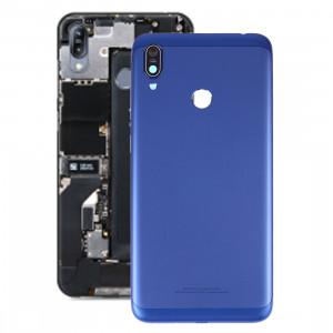 Coque arrière de batterie avec objectif photo pour Asus Zenfone Max M2 ZB633KL ZB632KL (Bleu) SH95LL840-20