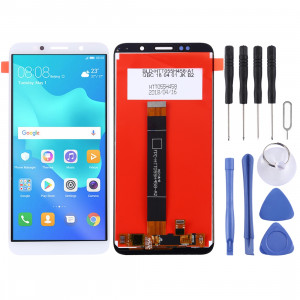 Ecran LCD et ensemble de numérisation complet pour Huawei Y5 Prime (2018) (Blanc) SH05WL1867-20