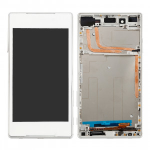 iPartsAcheter pour Sony Xperia Z5 écran LCD + écran tactile Digitizer Assemblée avec cadre (blanc) SI458W278-20
