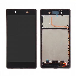 iPartsAcheter pour Sony Xperia Z4 écran LCD + écran tactile Digitizer Assemblée avec cadre (Noir) SI459B1366-20