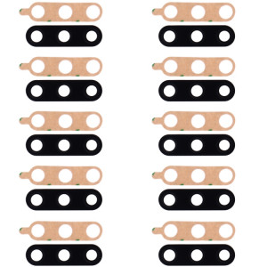 Objectif de caméra arrière 10 PCS pour LG V40 ThinQ (noir) SH472B1253-20