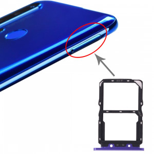 Plateau à cartes SIM + Plateau à cartes NM pour Huawei Nova 5 (violet) SH643P685-20