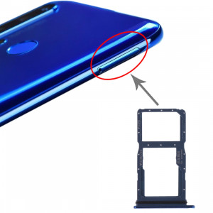 Plateau pour carte SIM + Plateau pour carte SIM / Plateau pour carte Micro SD pour Huawei Nova 5i (Bleu) SH644L953-20
