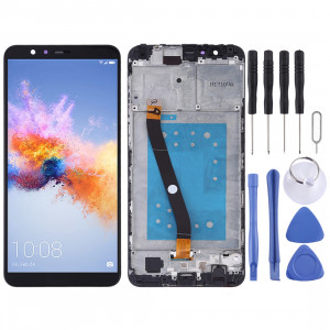 Ecran LCD et assemblée complète du numériseur avec cadre pour Huawei Honor 7X (Noir) SH93BL1649-20