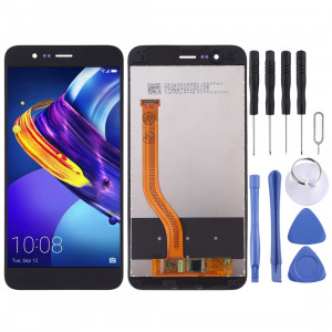Ecran LCD et Assembleur Complet Digitaliseur avec Cadre pour Huawei Honor V9 (Noir) SH896B1537-20