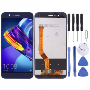 Ecran LCD et assemblée complète de numérisation avec cadre pour Huawei Honor V9 (bleu) SH896L508-20