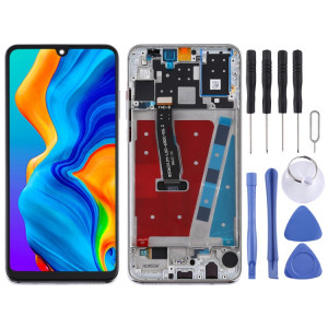 Écran LCD et numériseur complet avec cadre pour Huawei P30 Lite / Nova 4e (RAM 6G / version haute) (blanc) SH897W1688-20