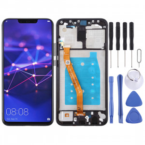 Ecran LCD et assemblée complète de numérisation avec cadre pour Huawei Mate 20 Lite / Maimang 7 (Noir) SH898B1821-20
