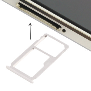 iPartsAcheter Huawei Mate S Nano carte SIM Plateau + Nano SIM / Micro SD Carte Plateau (Argent) SI979S25-20