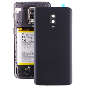 Pour coque arrière de batterie d'origine OnePlus 6T avec objectif d'appareil photo (noir givré) SH21BL773-20