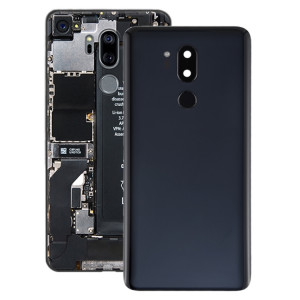 Couvercle arrière de la batterie avec objectif d'appareil photo et capteur d'empreintes digitales pour LG G7 ThinQ / G710 / G710EM / G710PM / G710VMP (noir) SH73BL1828-20