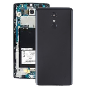 Couvercle arrière de la batterie avec objectif d'appareil photo et capteur d'empreintes digitales pour LG Stylo 4 / Q710 / Q710MS / Q710CS / L713DL (noir) SH77BL6-20