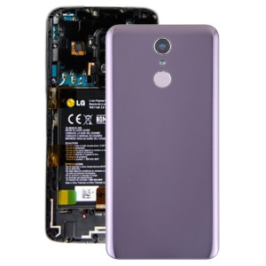 Couvercle arrière de la batterie avec objectif de caméra et capteur d'empreintes digitales pour LG Q7 / Q7 + (violet) SH80PL1044-20